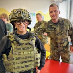 Součástí programu POKOS byla i ukázka techniky a vojenské výstroje.